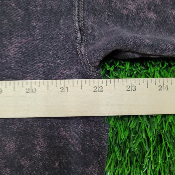 Vintage 90s Hanes USA Made Acid Wash Sweatshirt Womens XL Cinched Waist Slouchy - Picture 5 of 10